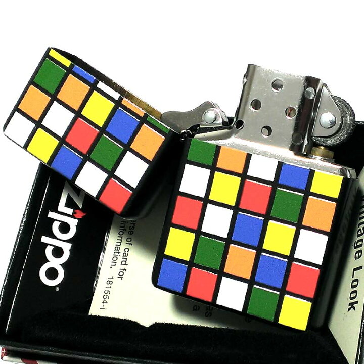 楽天市場 Zippo ライター 1937レプリカ キューブ ジッポ フラットトップ マットブラック 黒 カラフル ポップ かっこいい おしゃれ メンズ ギフト プレゼント Zippoタバコケース 喫煙具のハヤミ