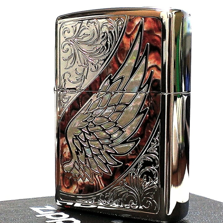 楽天市場】ZIPPO ウイング 天使の羽 ジッポ ライター マーブル シェル 