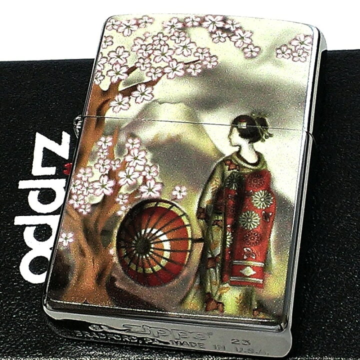 楽天市場】ZIPPO 和柄 舞妓桜 ジッポ ライター 桜 富士山 お洒落 日本 
