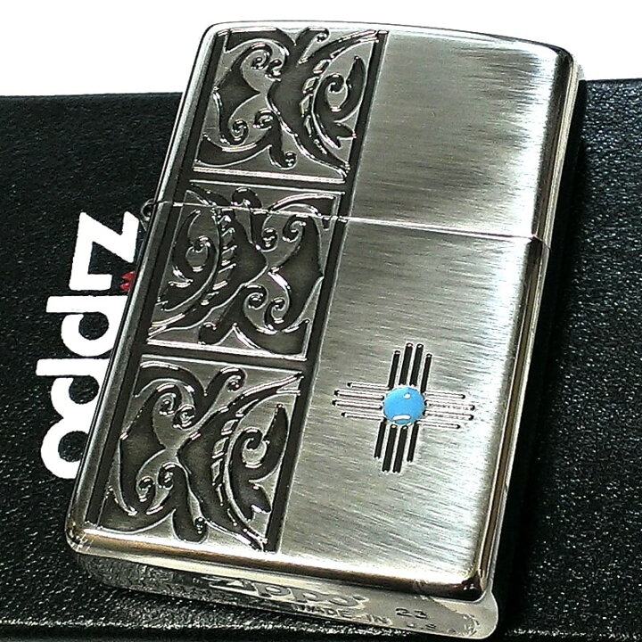 楽天市場】ZIPPO ライター ネイティブアメリカン ジッポ シルバー 両面 