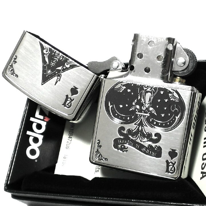楽天市場】ZIPPO デビルトランプ スペード エース 御守り ジッポ