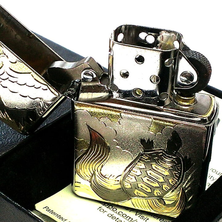 楽天市場】ZIPPO ライター 和柄 ツルカメ かっこいい 鶴 亀 日本 和風 
