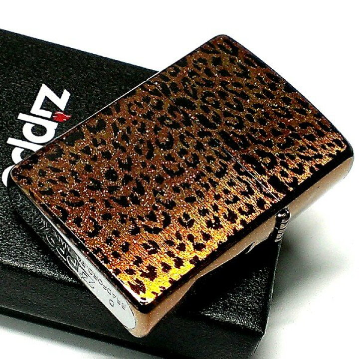 楽天市場】ZIPPO おしゃれ ライター ジッポ 豹柄 ラメ ブラウン クロス 