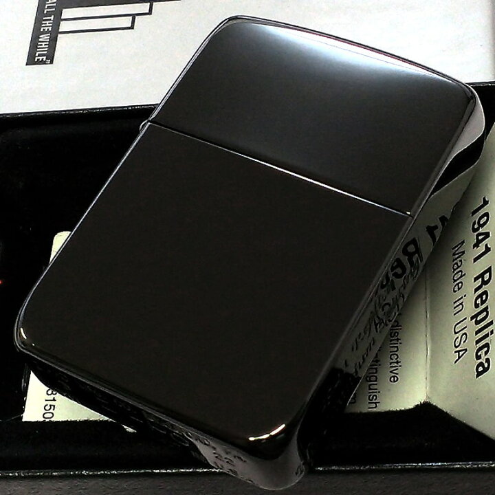 楽天市場】ZIPPO 1941復刻モデル N8 ブラックチタン ジッポ ライター 