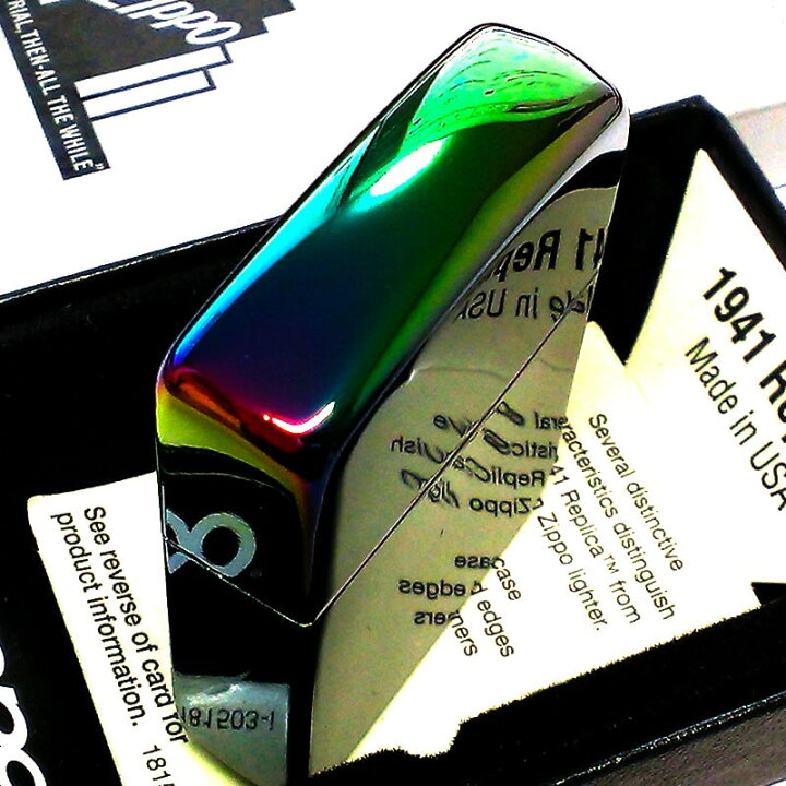楽天市場】ZIPPO ライター 1941復刻モデル レインボー チタン 