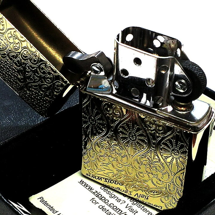 楽天市場】ZIPPO ヨーロピアン レース ジッポ ライター ゴールド 両面 