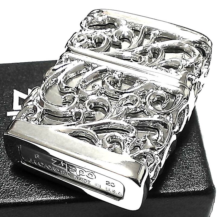楽天市場】ZIPPO ライター 超重厚 メタルジャケット シルバー ジッポ 