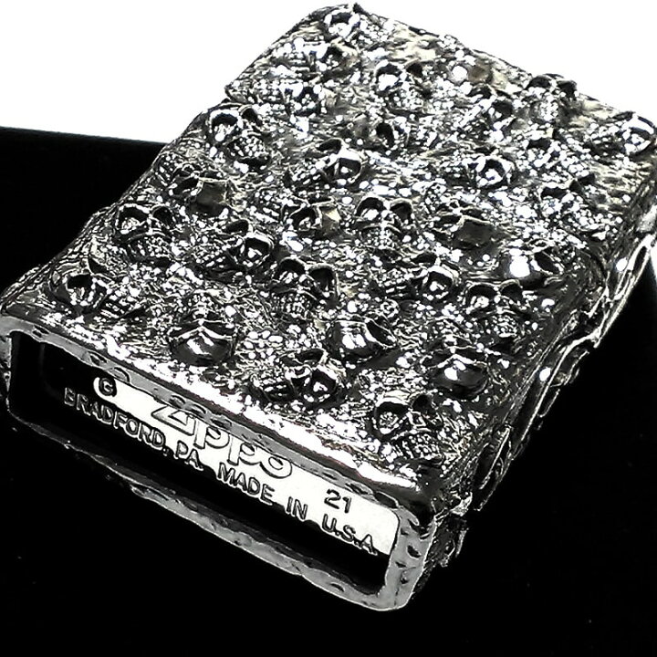 楽天市場】ジッポ スカルジャケット 超重厚 メタルジャケット ZIPPO 