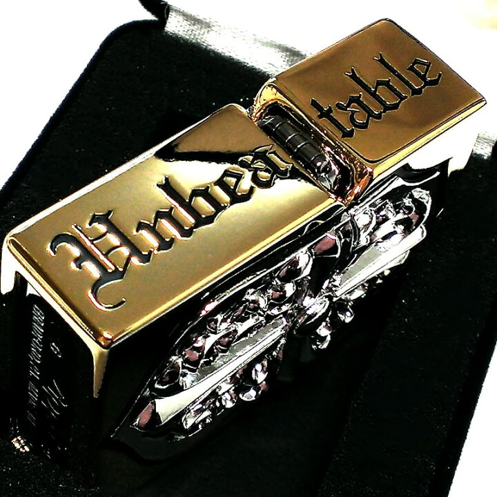 楽天市場】ZIPPO メタルジャケット 超重厚 ジッポ 金銀 ライター 