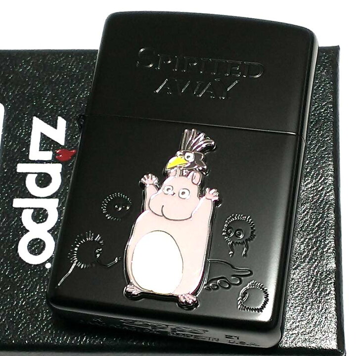 楽天市場 ポイント5倍 Zippo スタジオ ジブリ 千と千尋の神隠し 坊ネズミ ハエドリ ススワタリ メタル マットブラック ライター ジッポ 黒 可愛い キャラクター 映画 かわいい レディース メンズ 女性 ギフト プレゼント 動画有り Zippoタバコケース 喫煙具のハヤミ