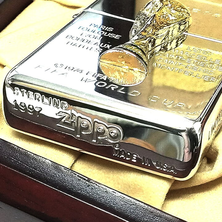 楽天市場】ZIPPO レア 一点物 純銀 スターリングシルバー FIFA 