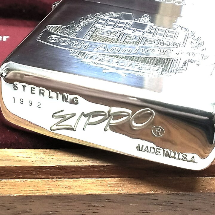 楽天市場】限定 ZIPPO ライター 純銀 スターリングシルバー G.G.B 60 
