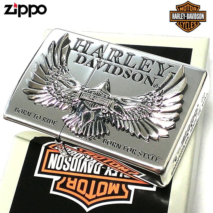 楽天市場】ZIPPO ハーレー ダビッドソン イーグルメタル 鷹 シルバー 
