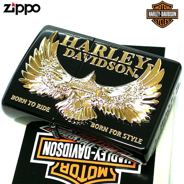 楽天市場】【ポイント10倍】ZIPPO ハーレー ダビッドソン 黒金 