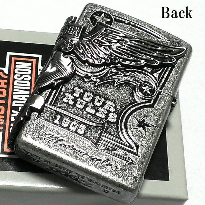 楽天市場】ZIPPO ハーレー ダビッドソン ジッポ アンティークシルバー 