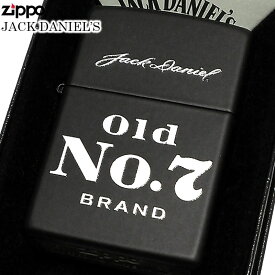 ZIPPO ジッポ ライター ジャックダニエル マットブラック Jack Daniel's 黒 かっこいい プレゼント シンプル おしゃれ メンズ ギフト 動画あり