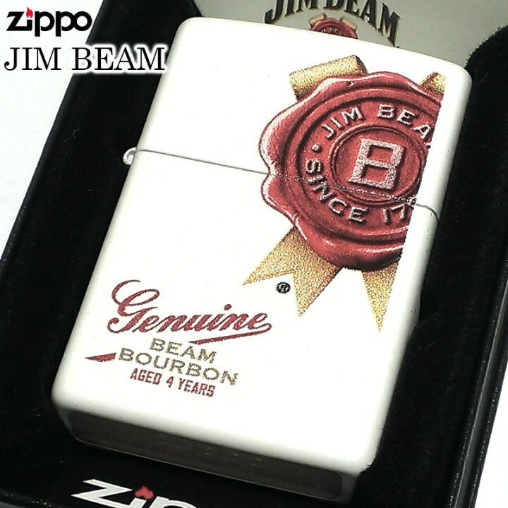 楽天市場】ZIPPO ライター ジムビーム ジッポ ホワイト マット JIM 