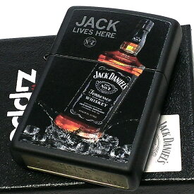 ZIPPO ライター ジャックダニエル ジッポ ブラック Jack Daniel's 黒 かっこいい お酒 ウィスキー おしゃれ メンズ ギフト 渋い プレゼント