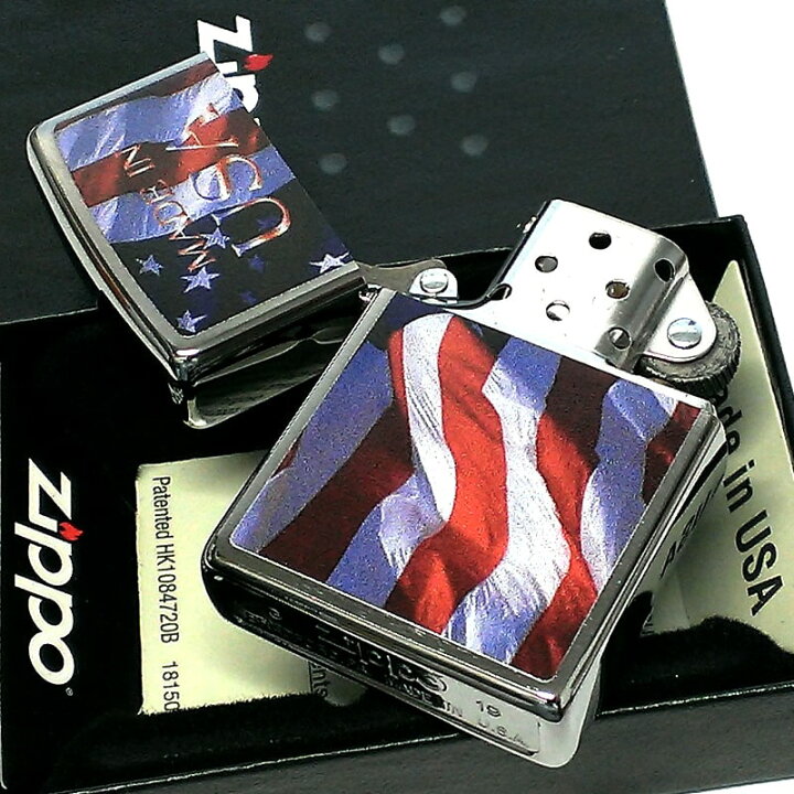 楽天市場】ZIPPO 星条旗 アメリカ シルバーサテン MADE IN USA 