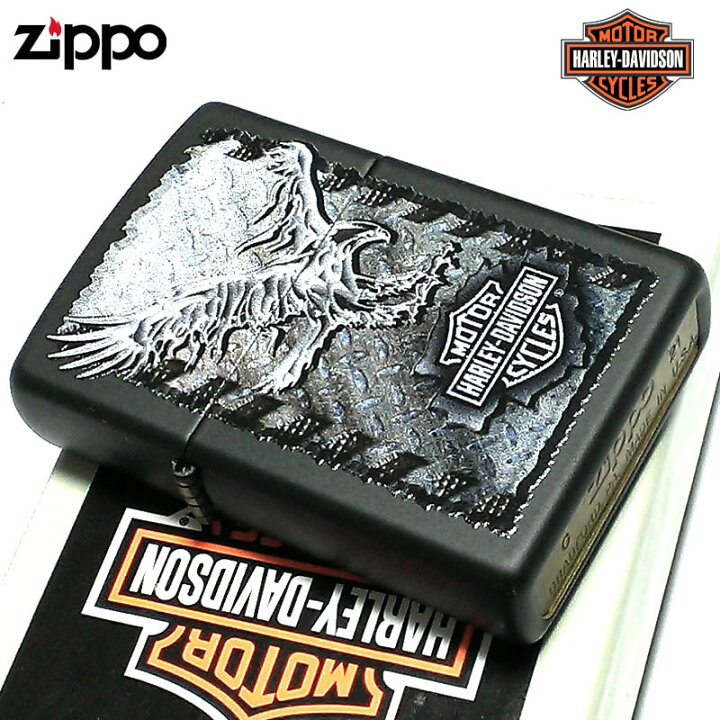 楽天市場】ZIPPO ハーレー ダビッドソン ロゴ マットブラック イーグル 