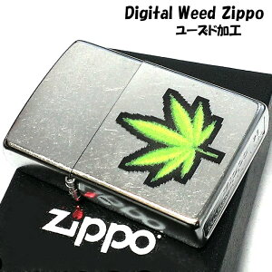 ZIPPO �}���t�@�i�̗t ���[�Y�h���H �V���o�[ ������� ���C�^�[ Digital Weed �W�b�| �a�� ���������� �� ���� �v���[���g �M�t�g �����Y