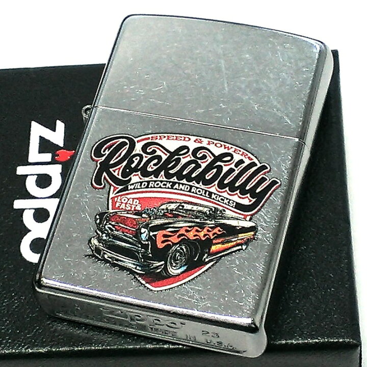 楽天市場】ZIPPO ライター Rockabilly Vintage Car シルバー 車 
