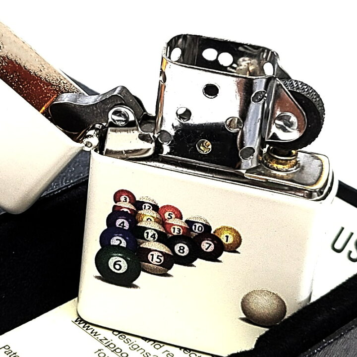 楽天市場】ZIPPO ライター ビリヤード ジッポ マットホワイト おしゃれ 