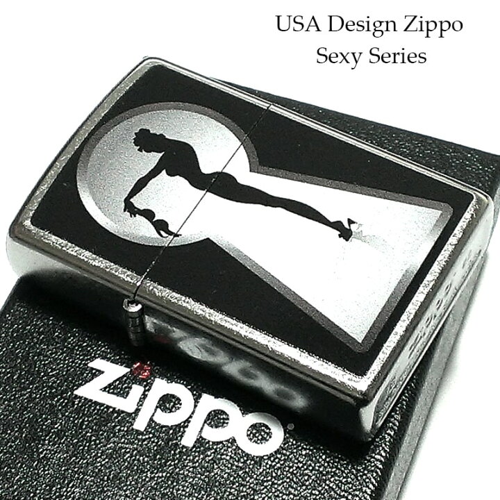 楽天市場】ジッポライター キーホール レディ セクシー ZIPPO シルバー 