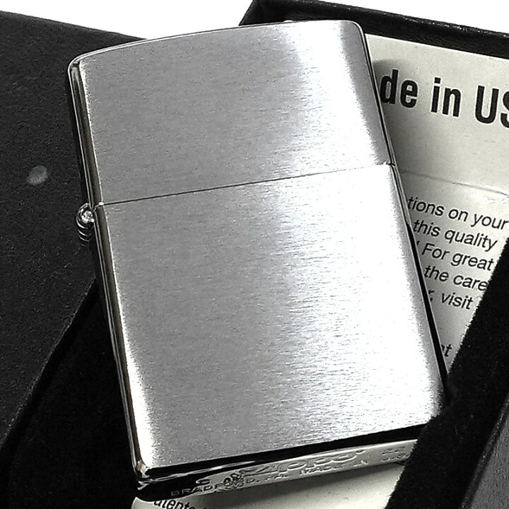 楽天市場】ZIPPO ライター スタンダード シルバーサテン 無地 ジッポ 