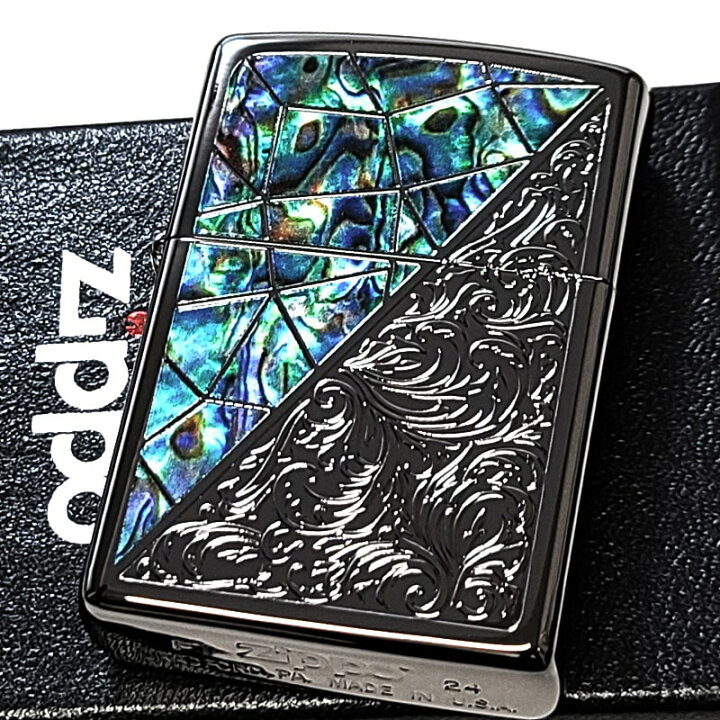 楽天市場】ZIPPO アラベスク シェル模様 トライアングル ジッポ 