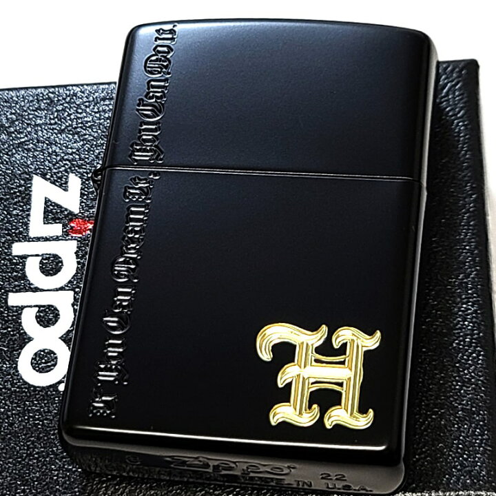 楽天市場】ZIPPO イニシャル H アルファベット ジッポ ライター マット 