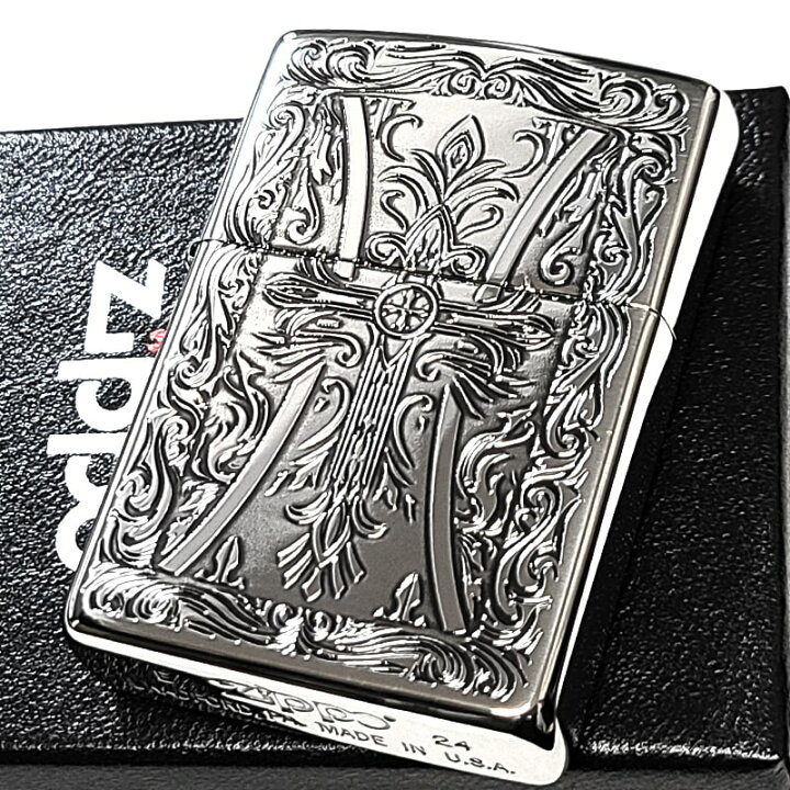 楽天市場】ZIPPO ライター アラベスク クロス おしゃれ ジッポ 