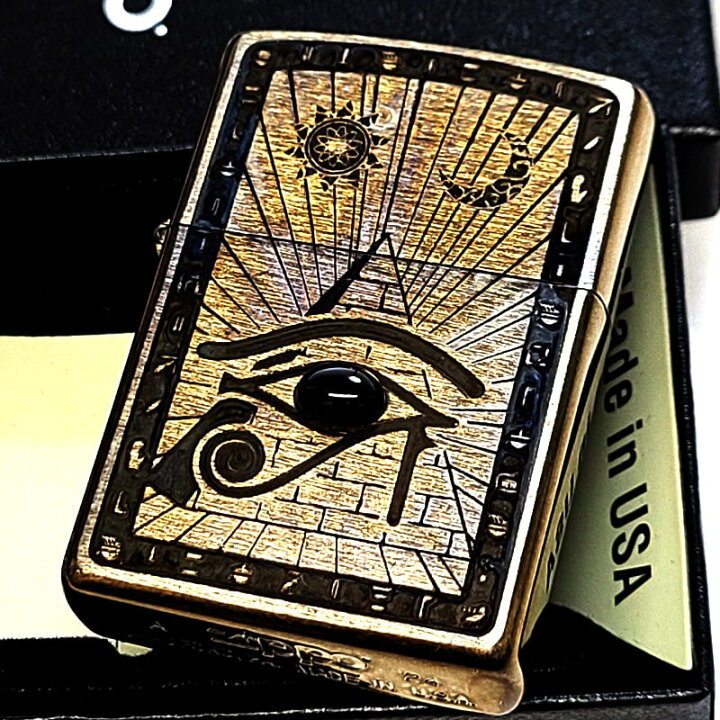 楽天市場】ZIPPO エジプト神話 ホルス アンティーク ブラス ジッポ 