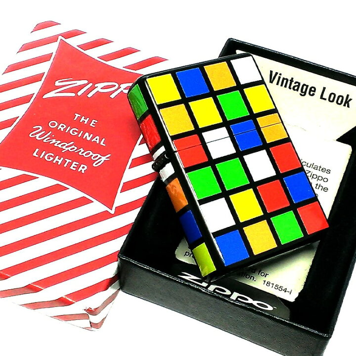 楽天市場】ZIPPO ライター 1937レプリカ キューブ柄 ジッポ 5面加工 