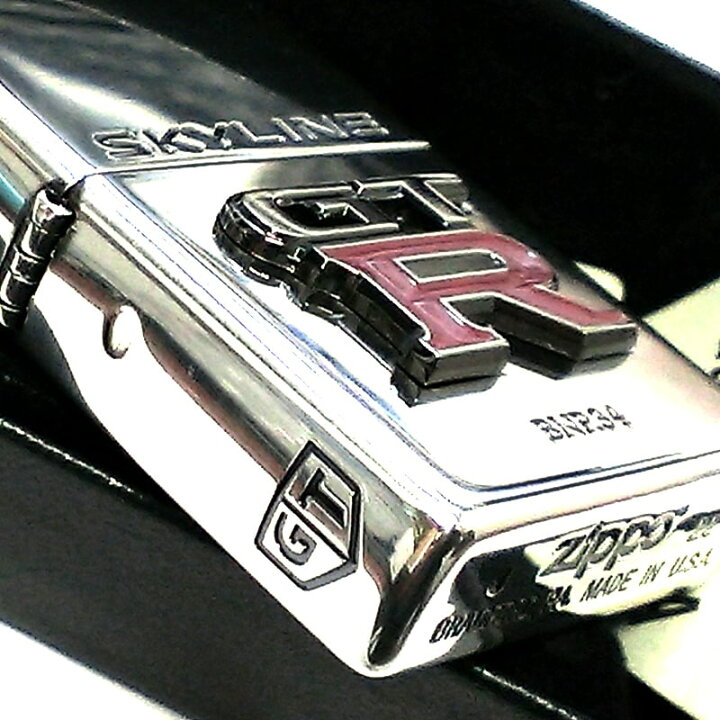 楽天市場】ZIPPO スカイライン GT-R R34 リアルエンブレム 日産公認 