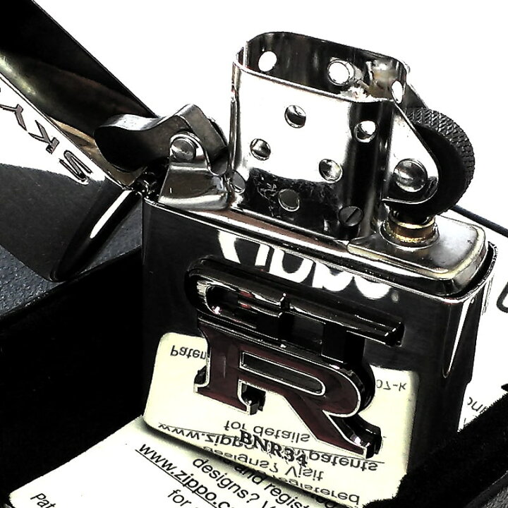 楽天市場】ZIPPO スカイライン GT-R R34 リアルエンブレム 日産公認 