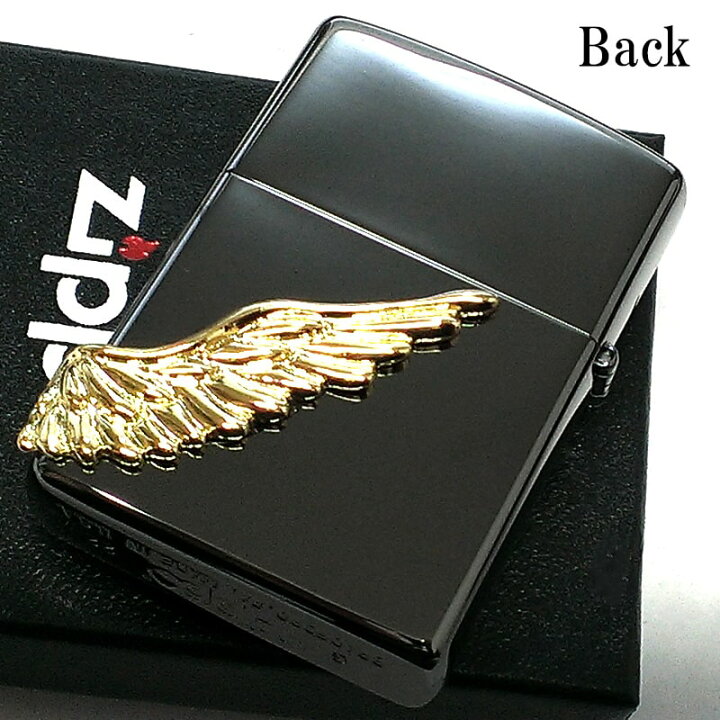 楽天市場】ZIPPO ライター エンジェルウイング 限定 天使の羽 ブラック 