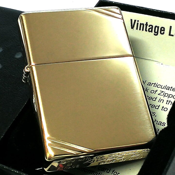 楽天市場】ZIPPO ライター 1937レプリカ ゴールド ジッポ フラット 
