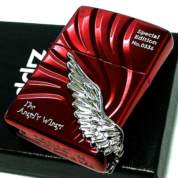 楽天市場】ZIPPO ライター 限定 エンジェルウィング ジッポ かっこいい 