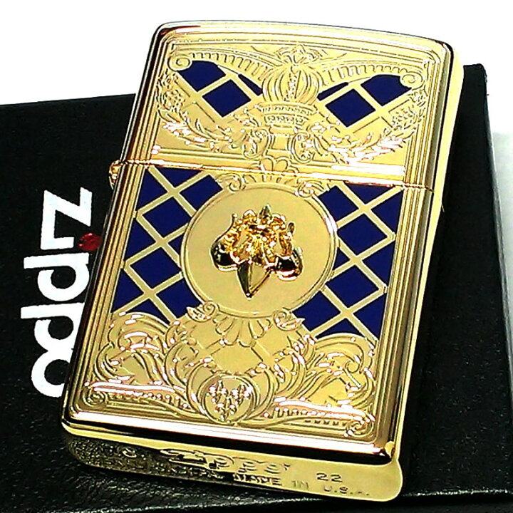 楽天市場】ZIPPO ライター リリーゴールドメタル ユリ紋章 繊細 