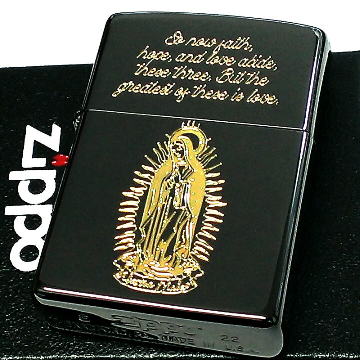 楽天市場】ZIPPO マリア ジッポ ライター ブラックニッケル 黒金 Maria 