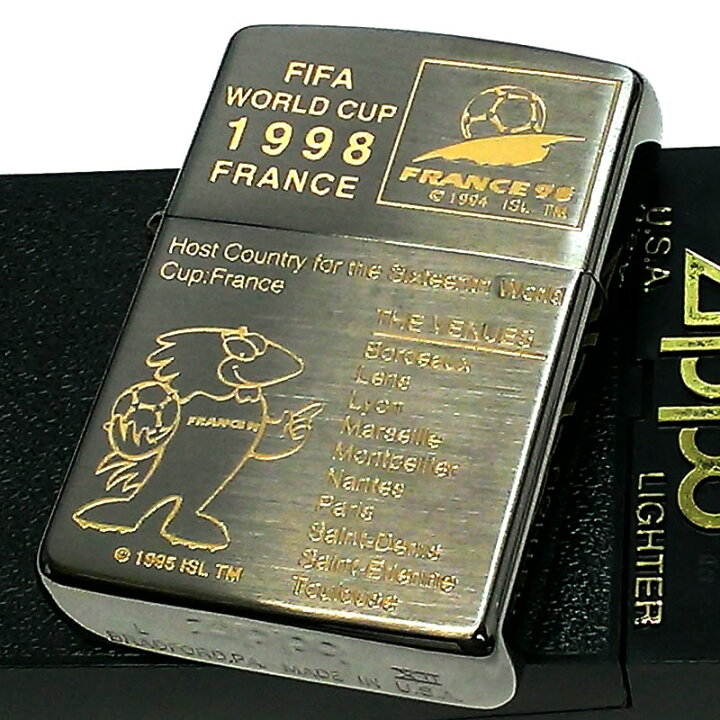 楽天市場】ZIPPO シリアルNo.000 レア 一点物 1998年 FIFA ワールド 