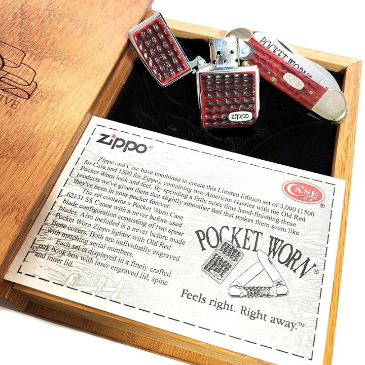 楽天市場】ジッポライター ZIPPO&CASE POCKET WORN 一点物 1999年製 