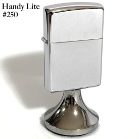 【20％OFF！スーパーSALE対象】ZIPPO ライター 一点物 1992年製 ハンディライト レア ジッポ シルバー 鏡面 Handy Lite テーブルライター 台座付き 絶版 珍しい ヴィンテージ おしゃれ メンズ