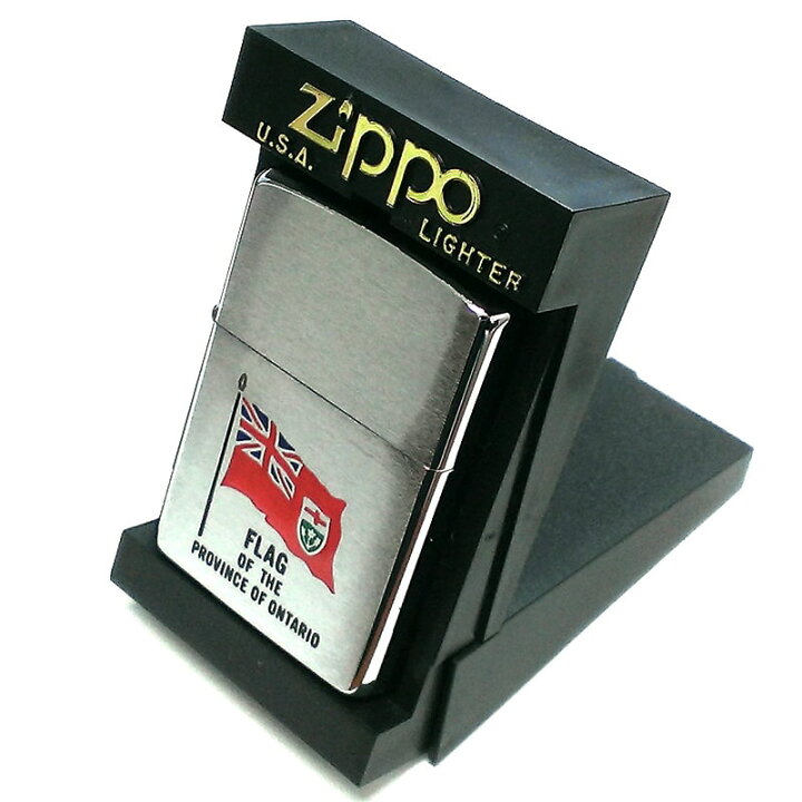 ZIPPO ライター カナダ製 2000年製 オンタリオ製 国旗 アメリカ 廃盤 