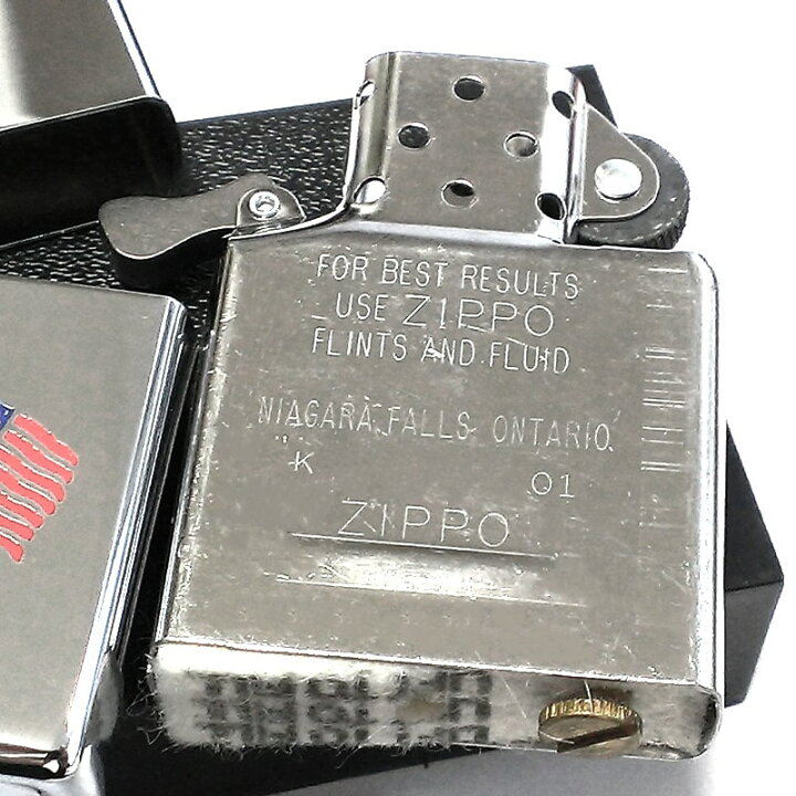 楽天市場】ZIPPO ライター カナダ製 2001年製 オンタリオ製 国旗