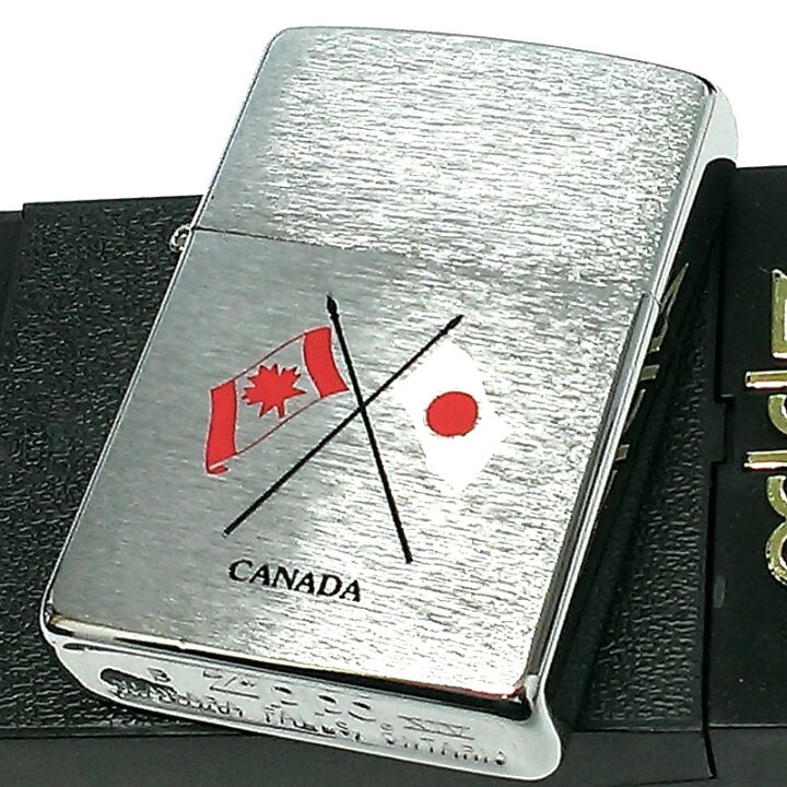 楽天市場】ZIPPO ライター レア 1点物 カナダ製 1998年製 国旗 ジッポ 