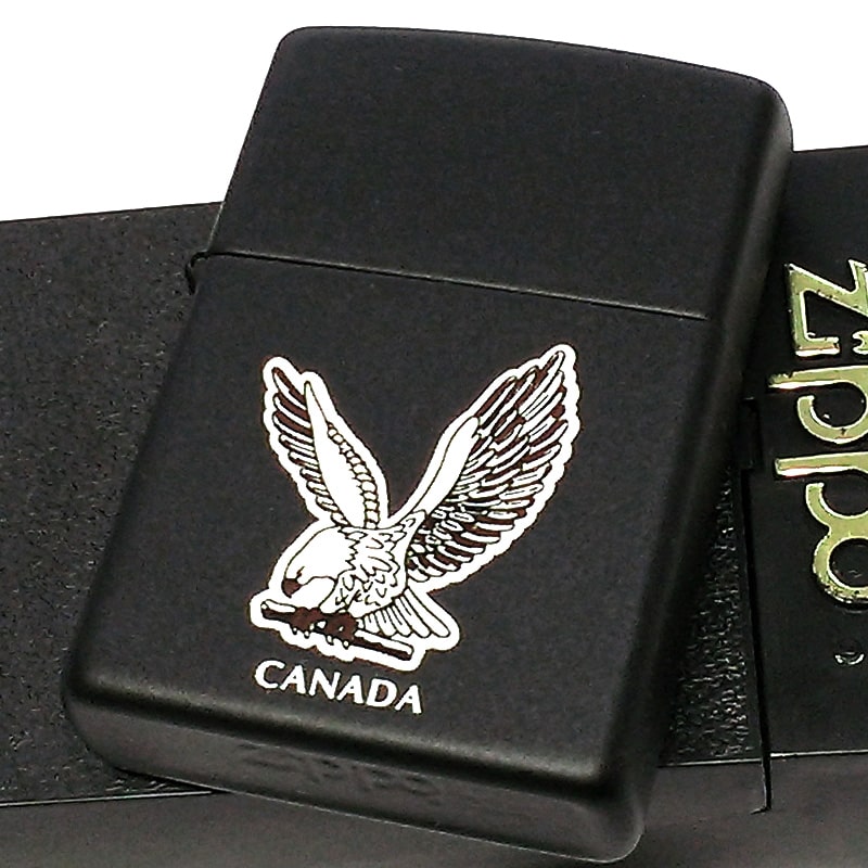 ZIPPOライター 1998年製 カナダ製 オンタリオ製 鷹 イーグル 廃盤 マットブラック ヴィンテージ レア ジッポ 絶版 珍しい 黒 未使用品  ビンテージ かっこいい メンズ おしゃれ プレゼント ギフト | Zippoタバコケース 喫煙具のハヤミ