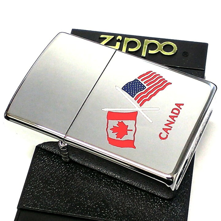 楽天市場】ZIPPO ライター カナダ製 2001年製 オンタリオ製 国旗 