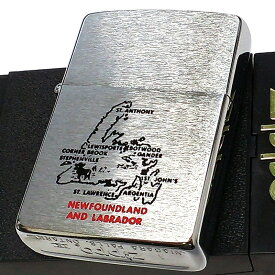 【30％OFF！スーパーSALE対象】ZIPPO ライター 1993年製 カナダ製 廃盤 レア オンタリオ製 ニューファンドランド島 ジッポ おしゃれ 珍しい ヴィンテージ 未使用品 ビンテージ 絶版 シルバー レディース プレゼント ギフト